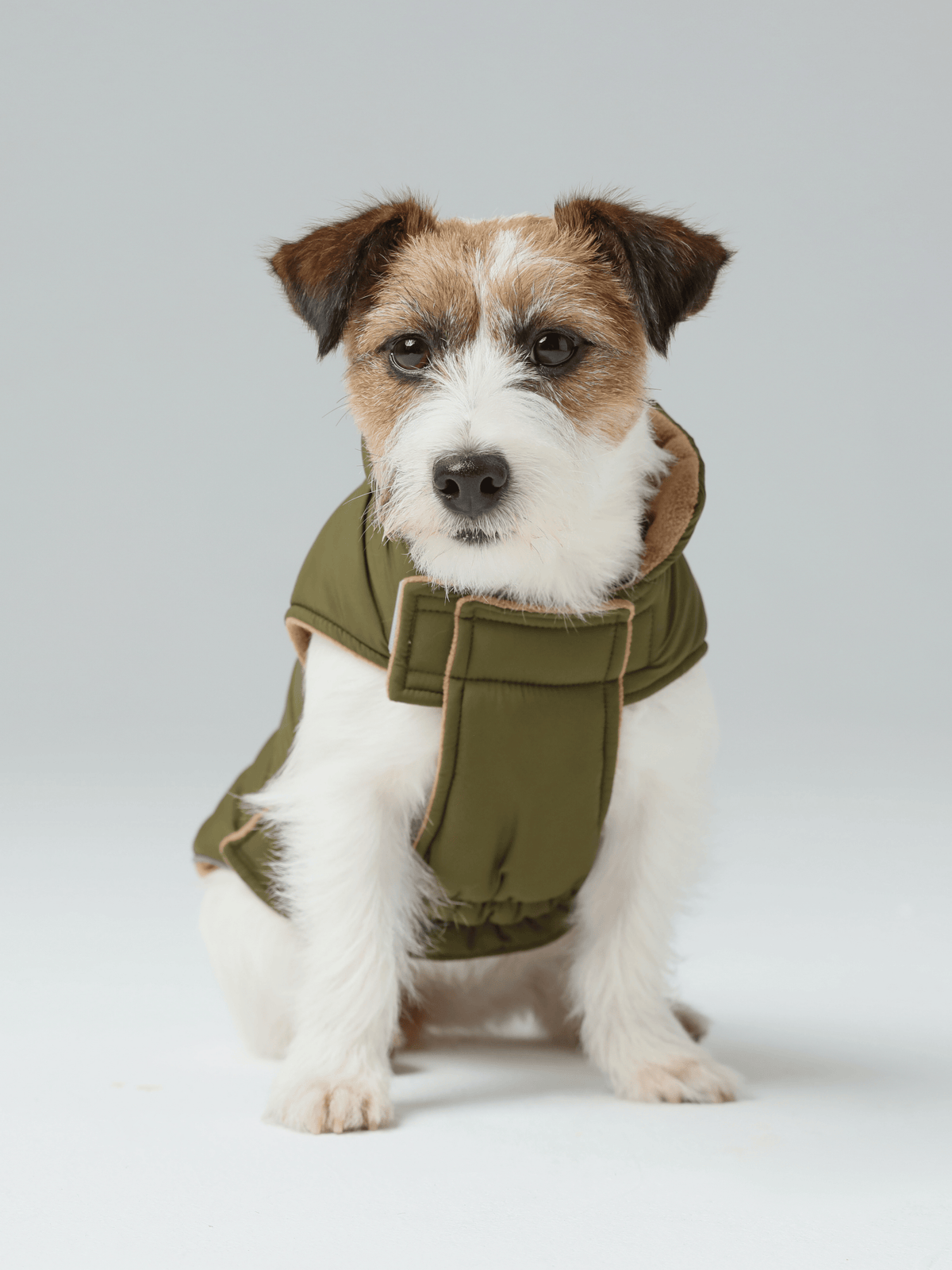Reversible Dog Vest Jacket-Green Brown
