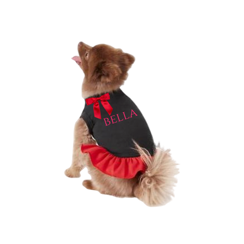 Bark 5th Ave., LLC Custom Pet Dress Cotton Black pet supplies