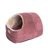 Armarkat faux suede Cat Bed and Cave  18"(L) x 12.5"(W) x 11.5"(H)  C18HTH/MH Indian Red