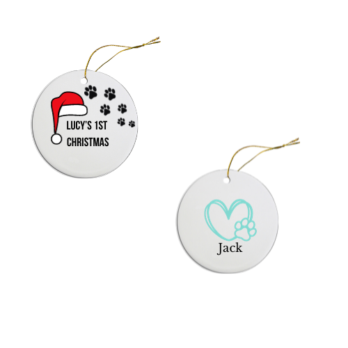 3" Custom Ceramic Ornament - HT Animal Supply