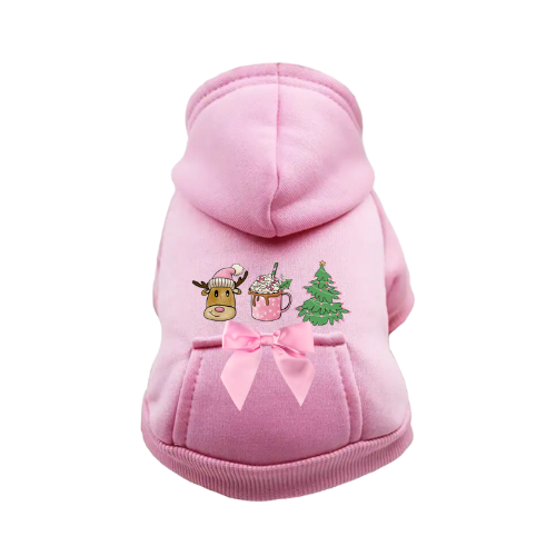Reindeer Fun Dog Hoodie