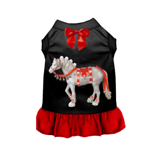 Christmas Horse Dog Dress