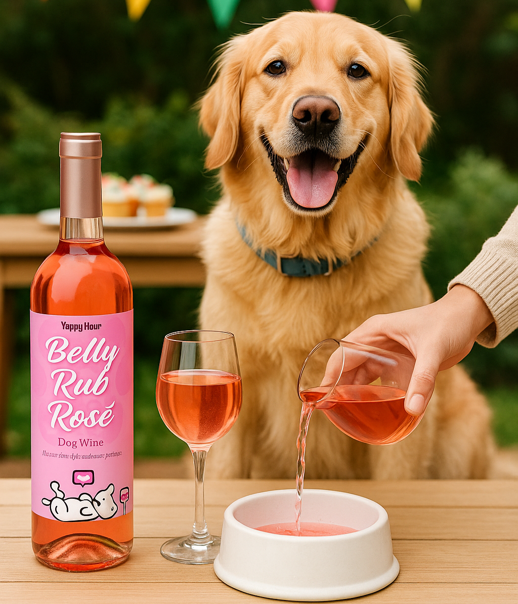 Belly Rub Rose Dog Wine