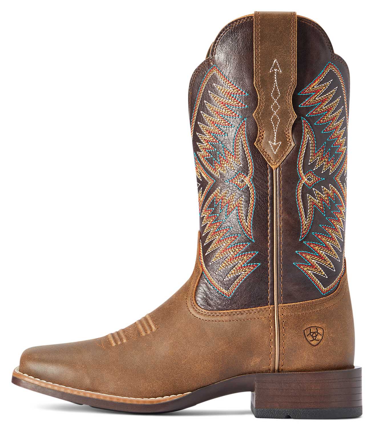 Ariat Womens Odessa StretchFit Western Boot, Fateful Brown
