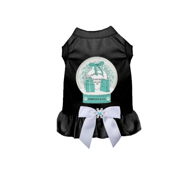 Sniffany & Co. Winter Bow Dog Dress