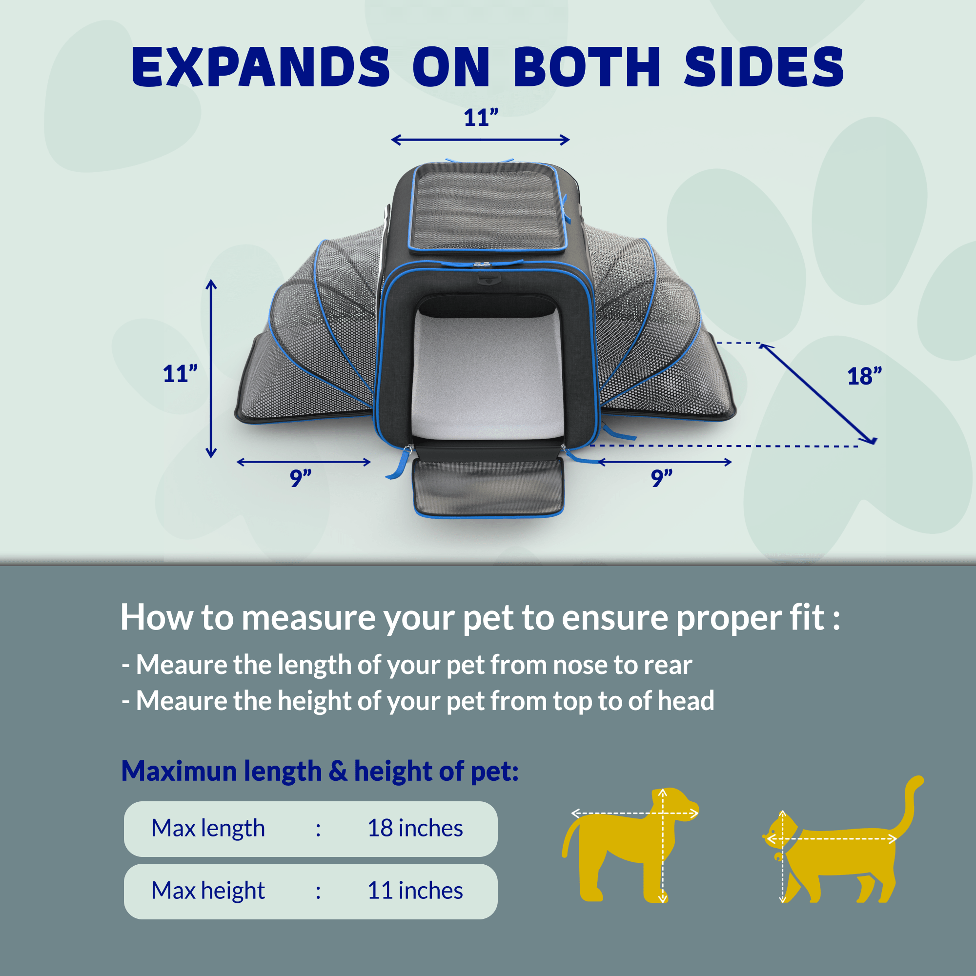 Katziela Rolling Rover Airline Compliant Expandable Wheeled Pet Carrier | HT Animal Supply