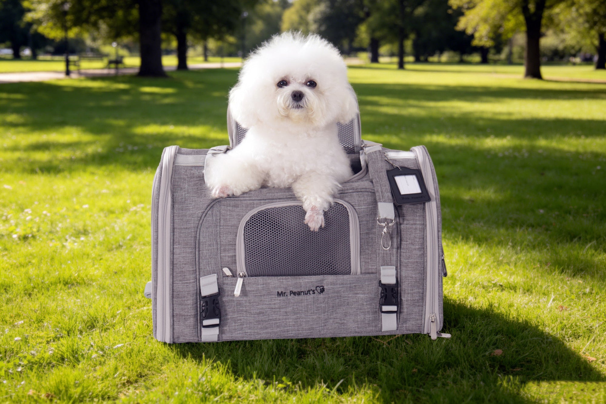 Mr. Peanuts Monterey Series Airline Compliant Horizontal Backpack Pet Carrier | HT Animal Supply
