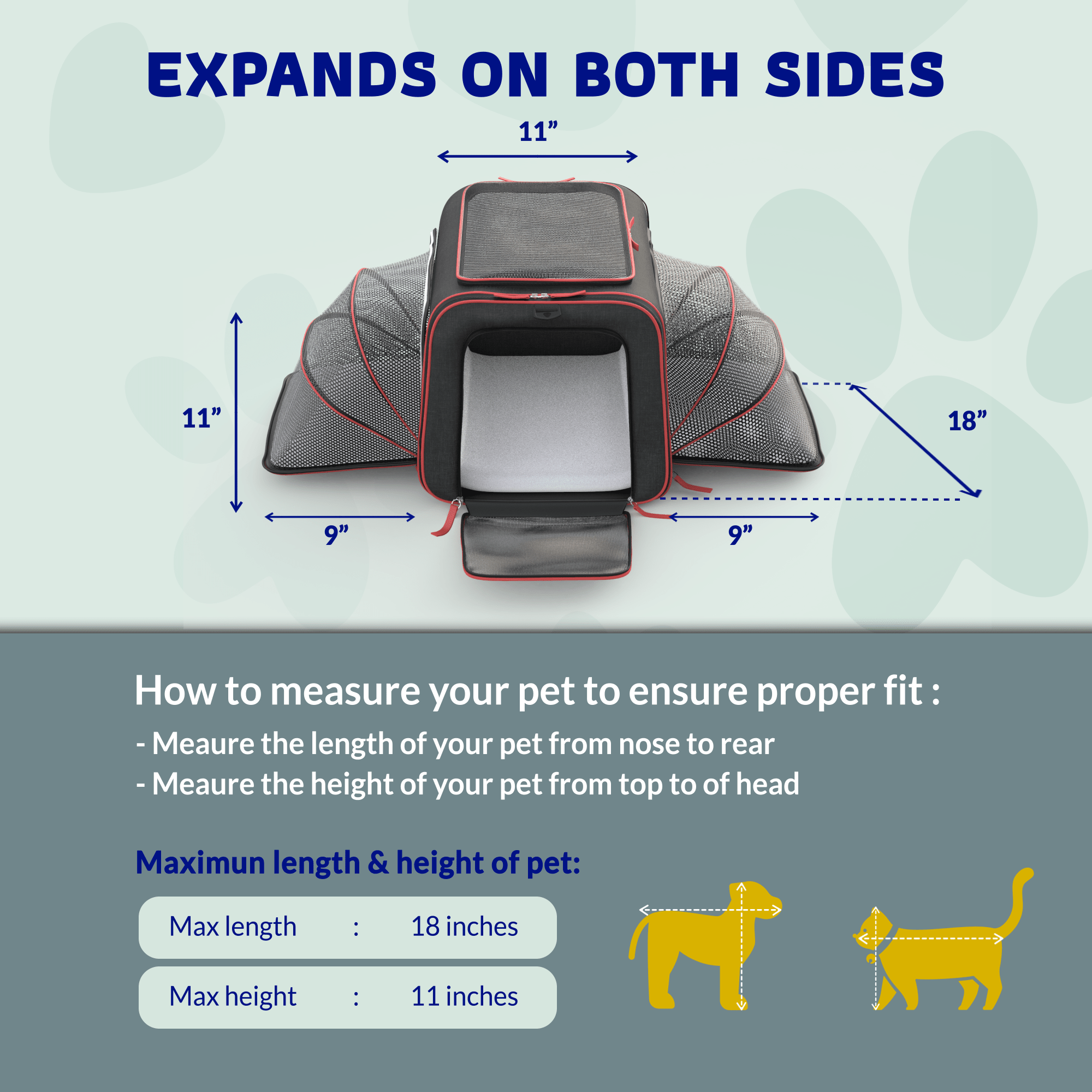 Katziela Rolling Rover Airline Compliant Expandable Wheeled Pet Carrier | HT Animal Supply