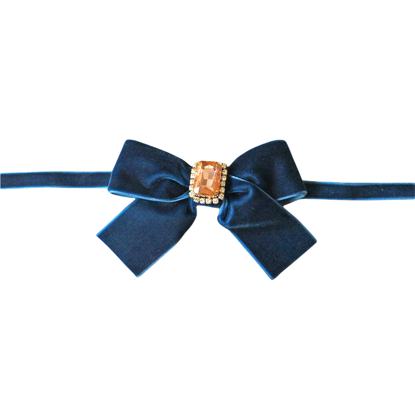Bark 5th Ave., LLC Luxurious Velvet Bow Necklace Velvet pet supplies