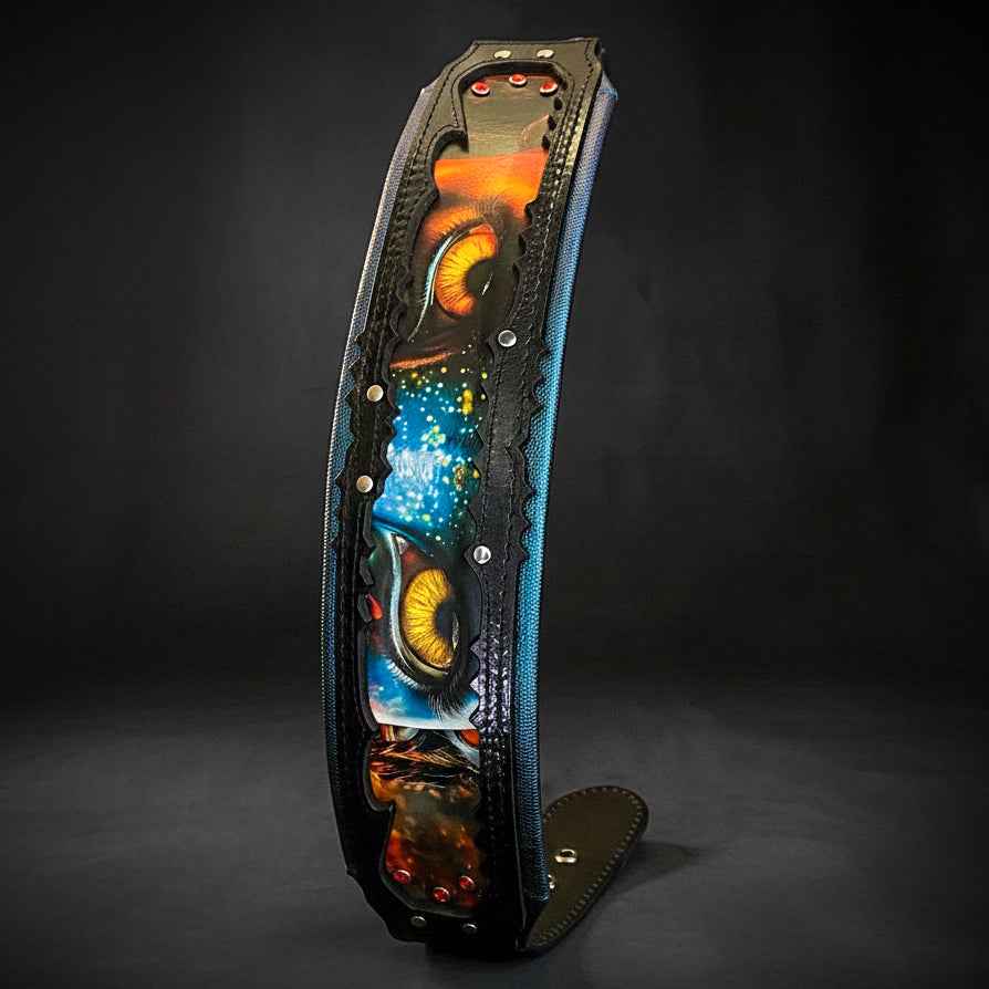 Bestia Fire & Ash Limited Edition Leather Dog Collar
