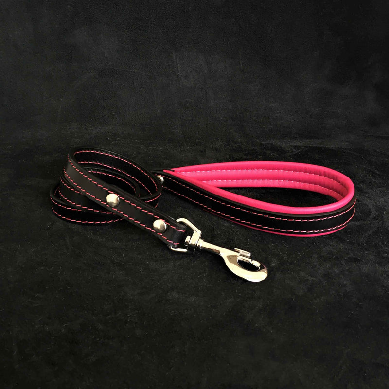 Bestia Black Leather Dog Leash