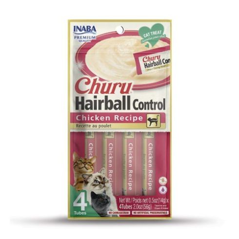 Inaba Churu Cat Hairball Control Chicken Recipe (2oz)