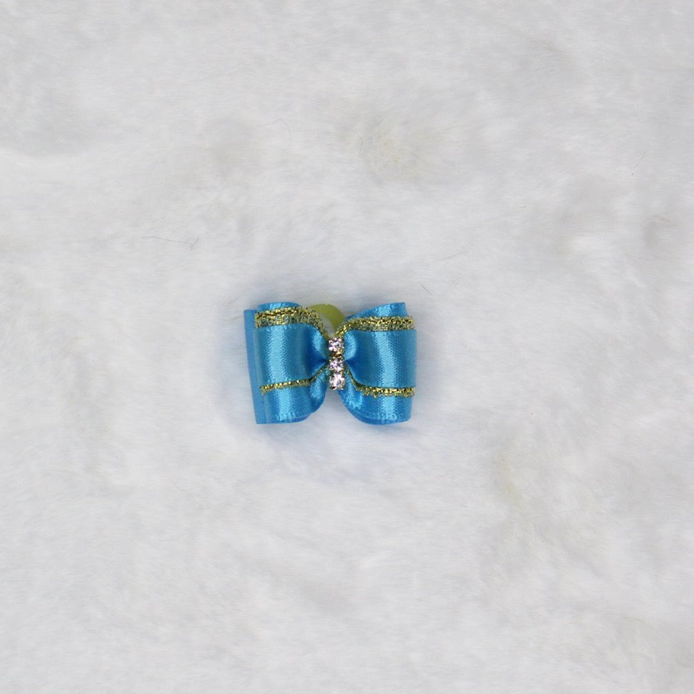 Hello Doggie Three Crystal Baby Pink Dog Barrette