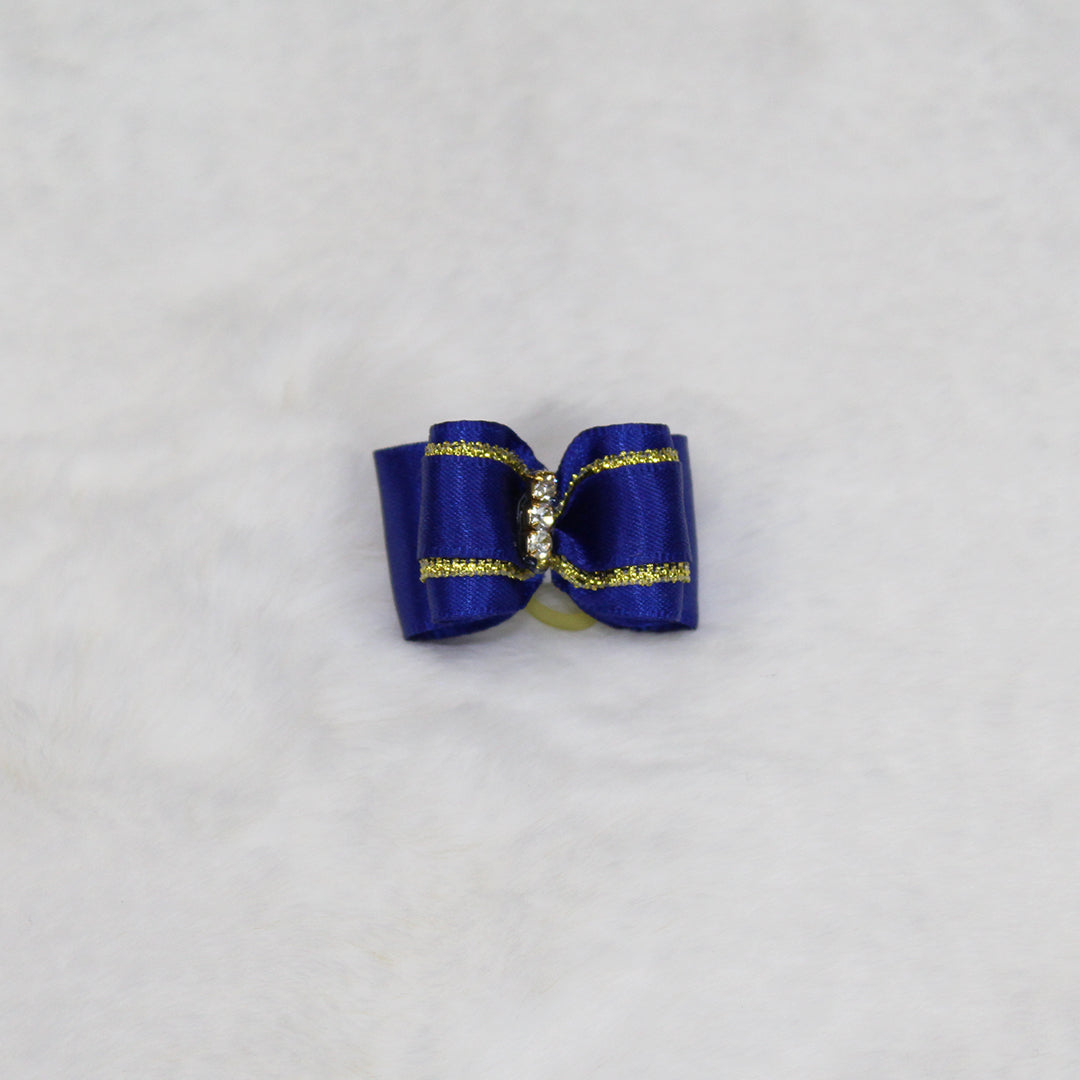 Hello Doggie Three Crystal Blue Dog Barrette