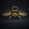Bestia Dog Gear Genuine Leather Dog Collar - Gold