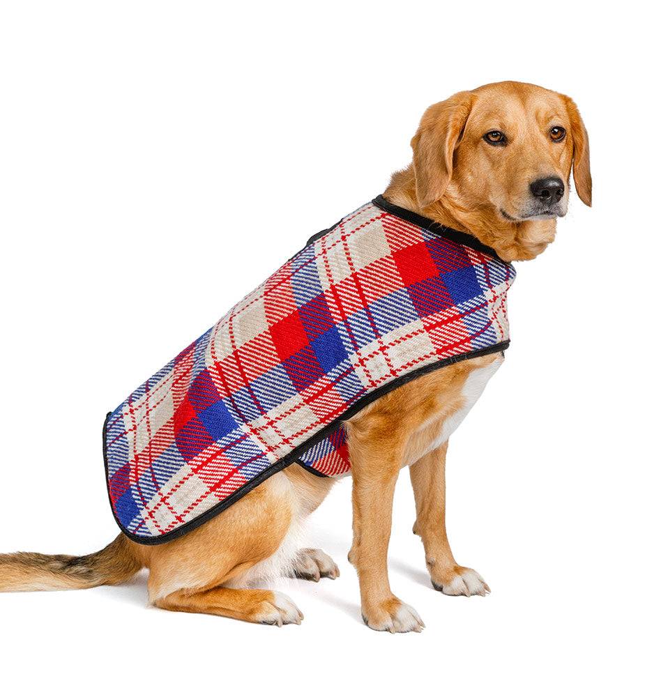 Red Field Plaid Coat