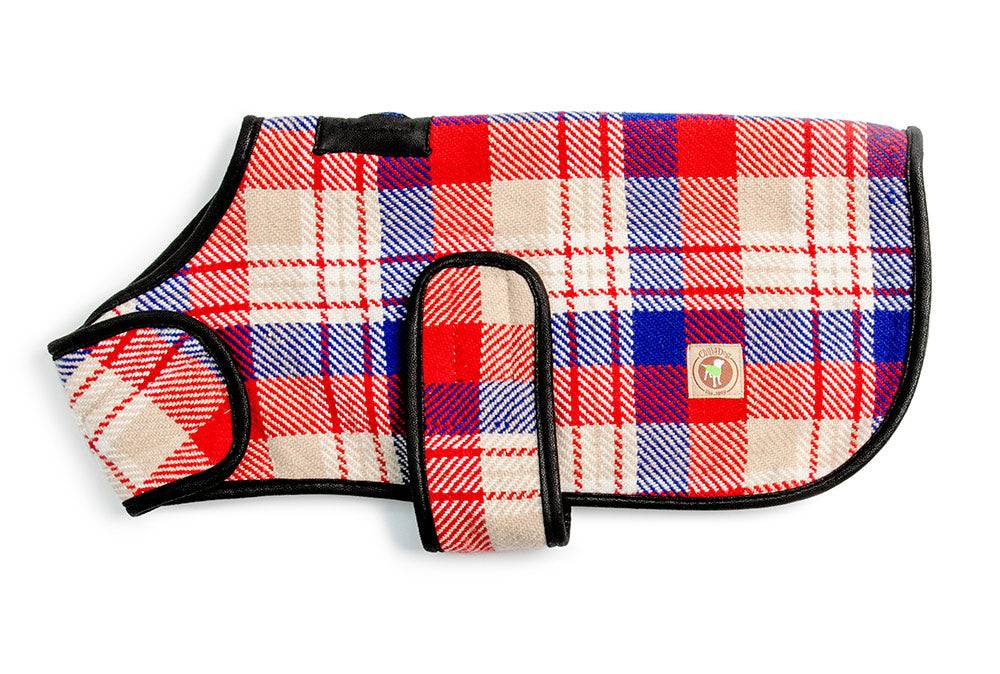 Red Field Plaid Coat