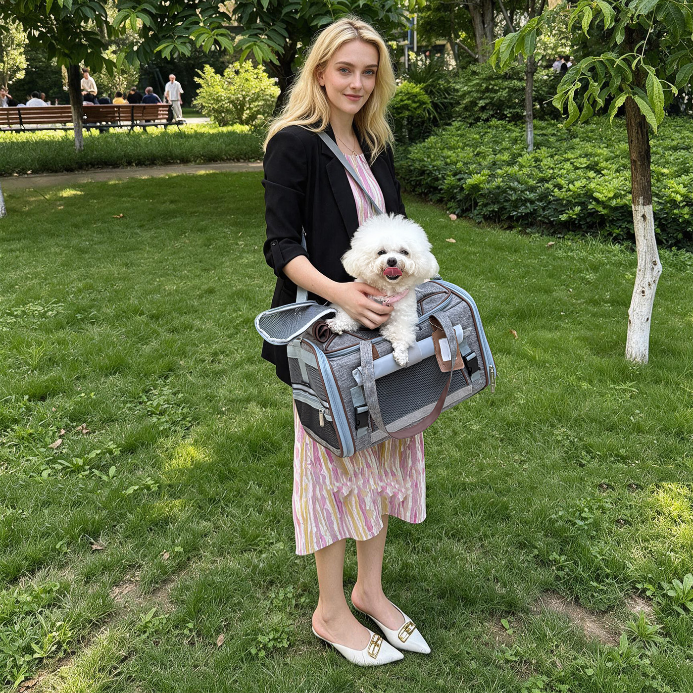 Mr. Peanuts Gold Series Standard Size Airline Compliant Expandable Pet Carrier