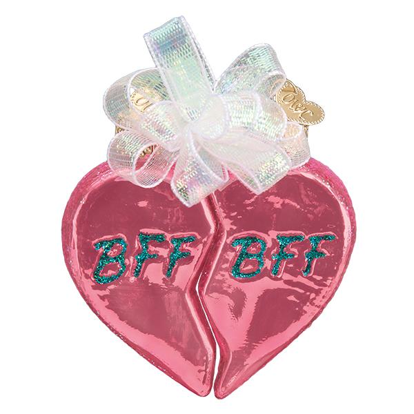 Old World Christmas: Bff Hearts Christmas Ornament
