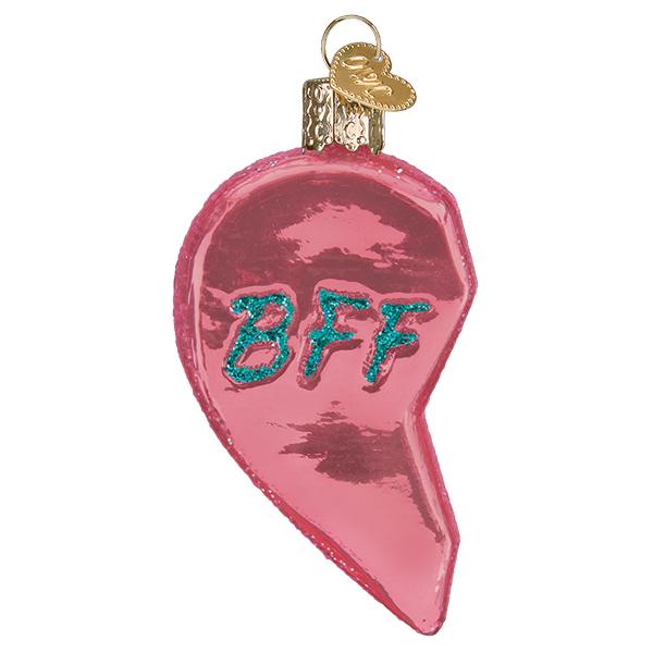 Old World Christmas: Bff Hearts Christmas Ornament