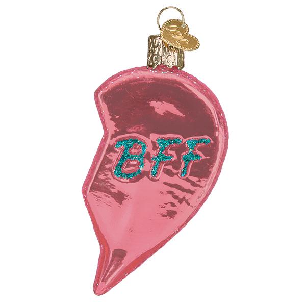 Old World Christmas: Bff Hearts Christmas Ornament