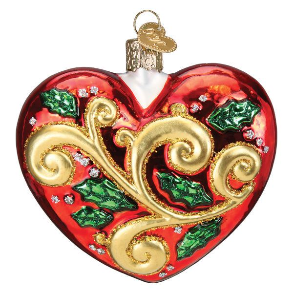 Old World Christmas: 2024 First Christmas Heart Ornament