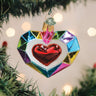 Faceted Heart Ornament