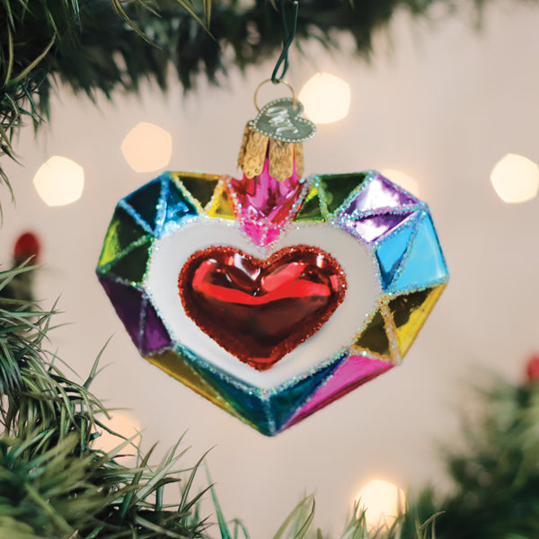 Faceted Heart Ornament - HT Animal Supply