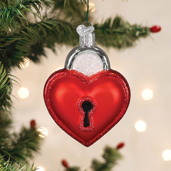 Old World Christmas: Love Lock Christmas Ornament