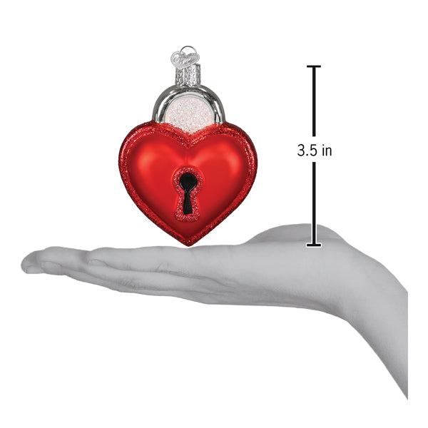 Old World Christmas: Love Lock Christmas Ornament