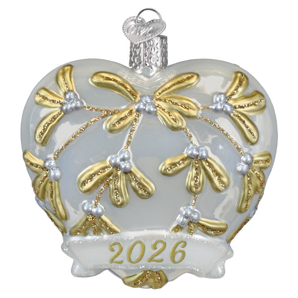Old World Christmas: 2026 Heart Christmas Ornament