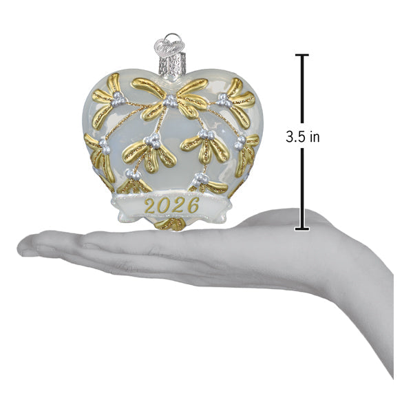 Old World Christmas: 2026 Heart Christmas Ornament