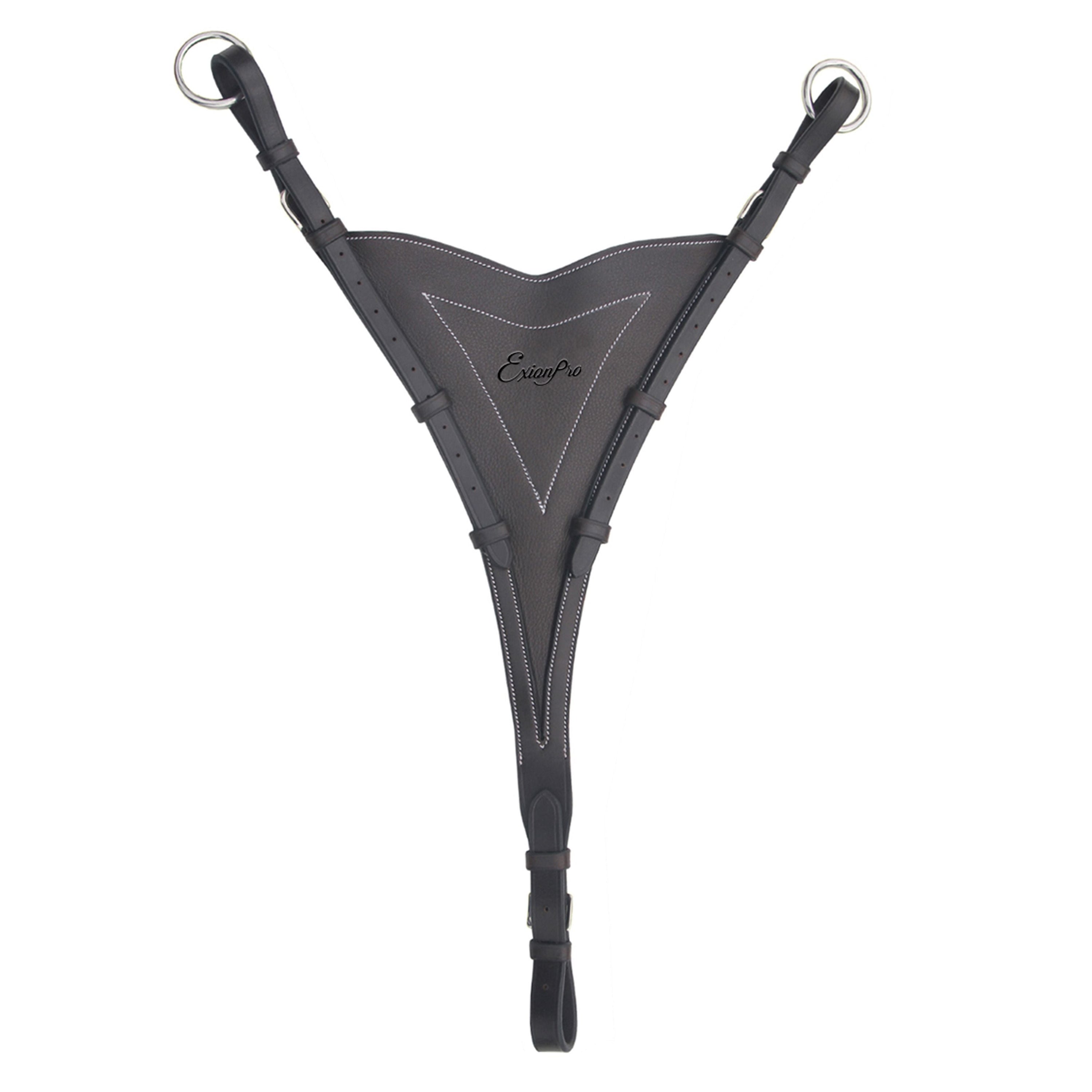 ExionPro Soft Leather Bib Running Martingale Attachment - HT Animal Supply