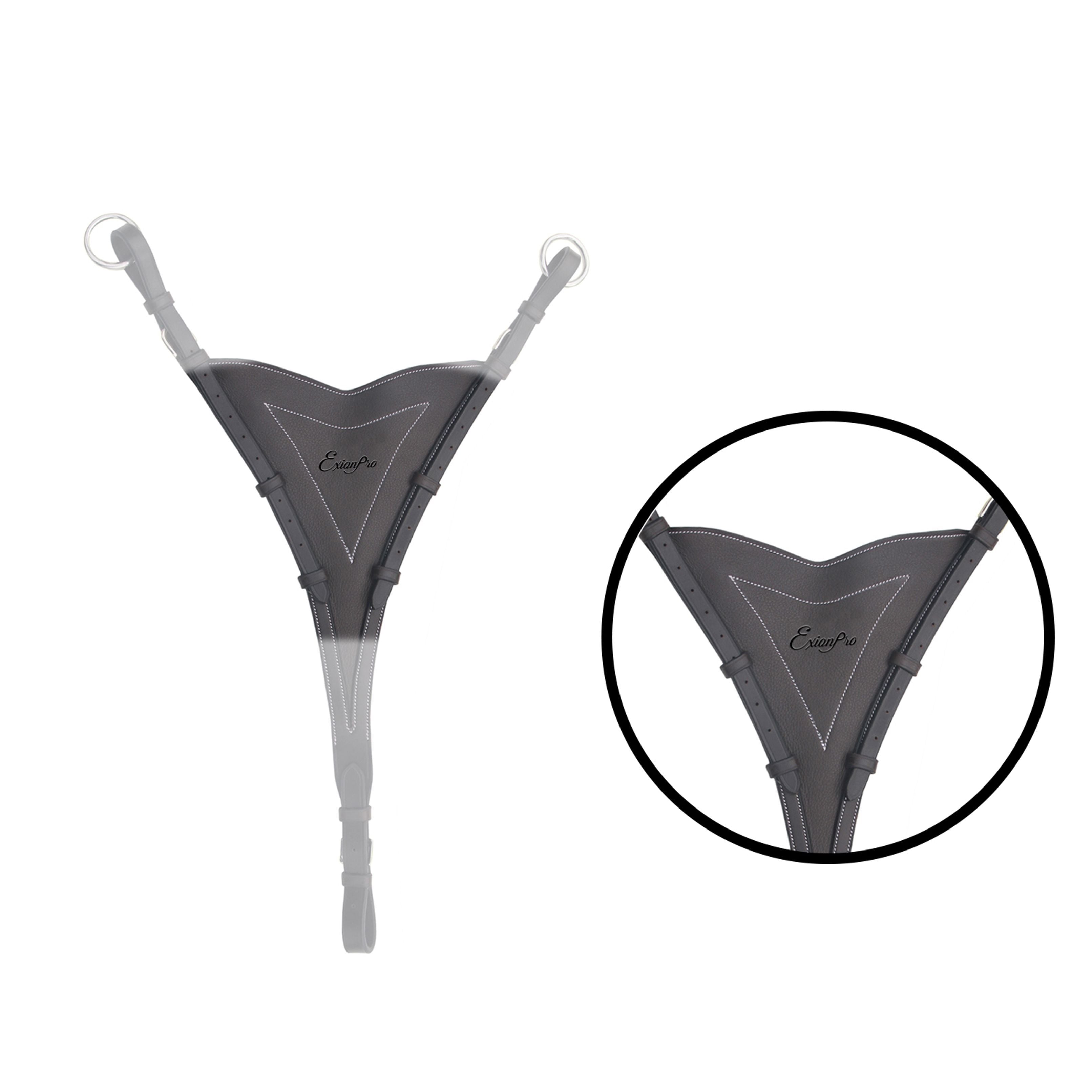 ExionPro Soft Leather Bib Running Martingale Attachment
