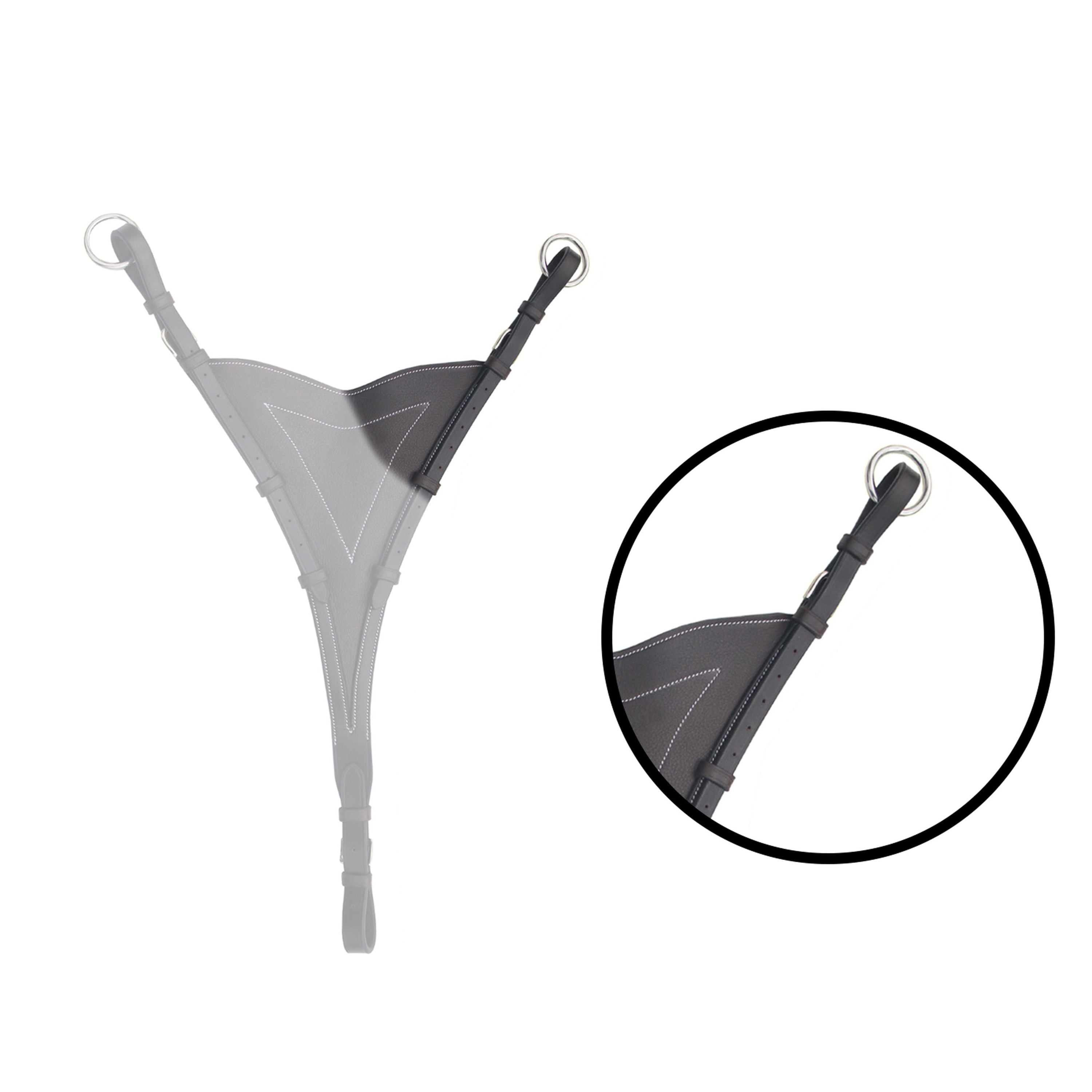 ExionPro Soft Leather Bib Running Martingale Attachment