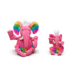 Rainbow Elephant Knottie Plush Dog Toy