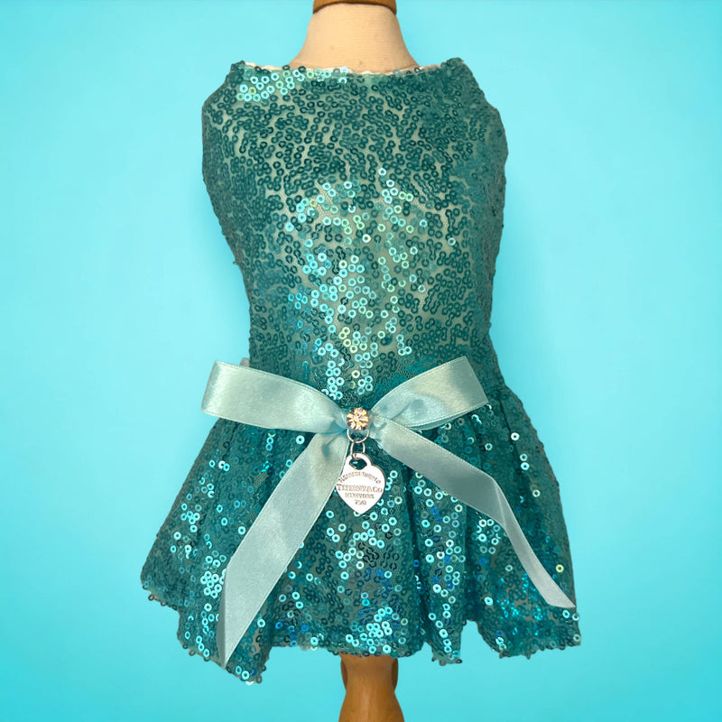 Bark 5th Ave., LLC Sequin Glam Sniffany Dog Dress pet supplies