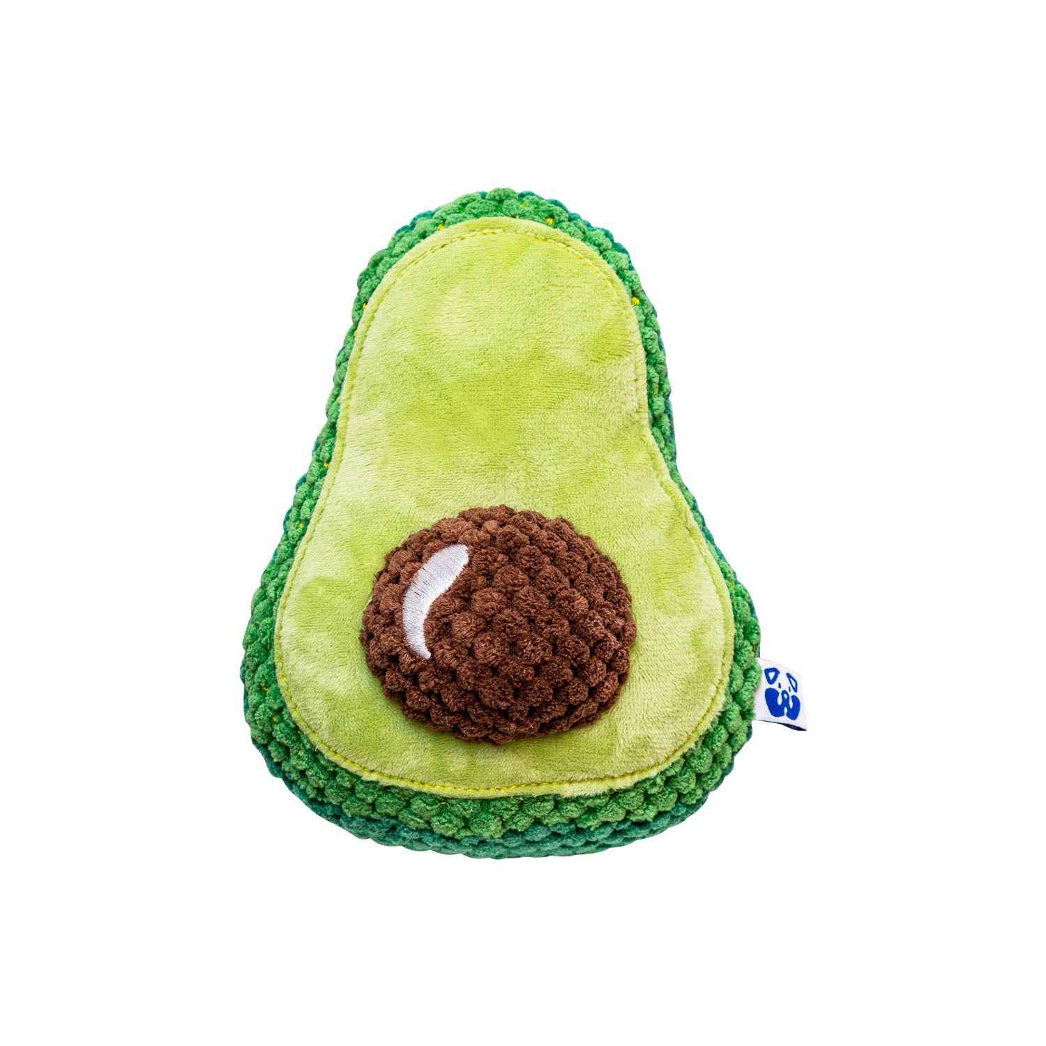 Pawty Avocado Plush Squeaky Dog Toy