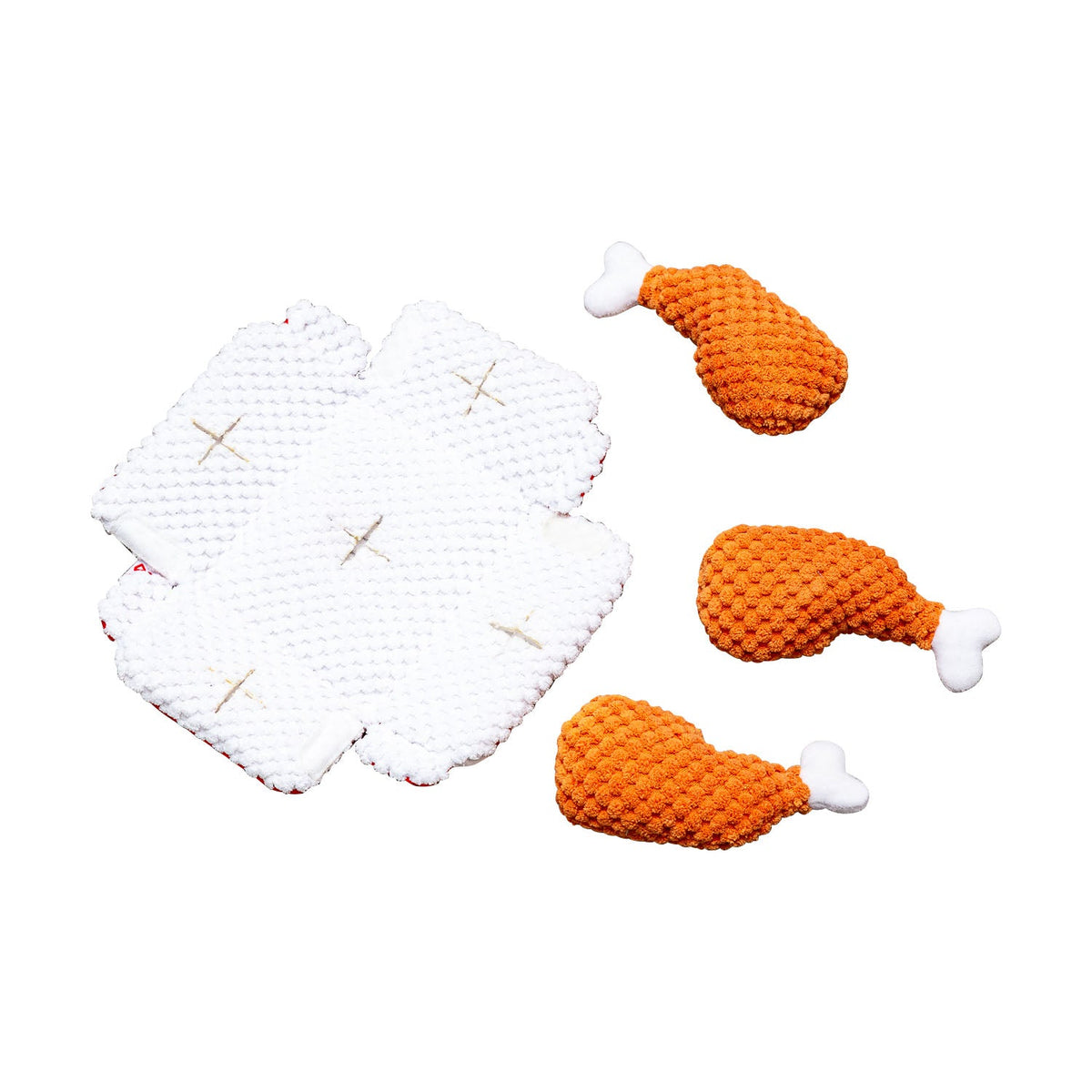 Pawty Fried Chicken Interactive Snuffle Dog Toy