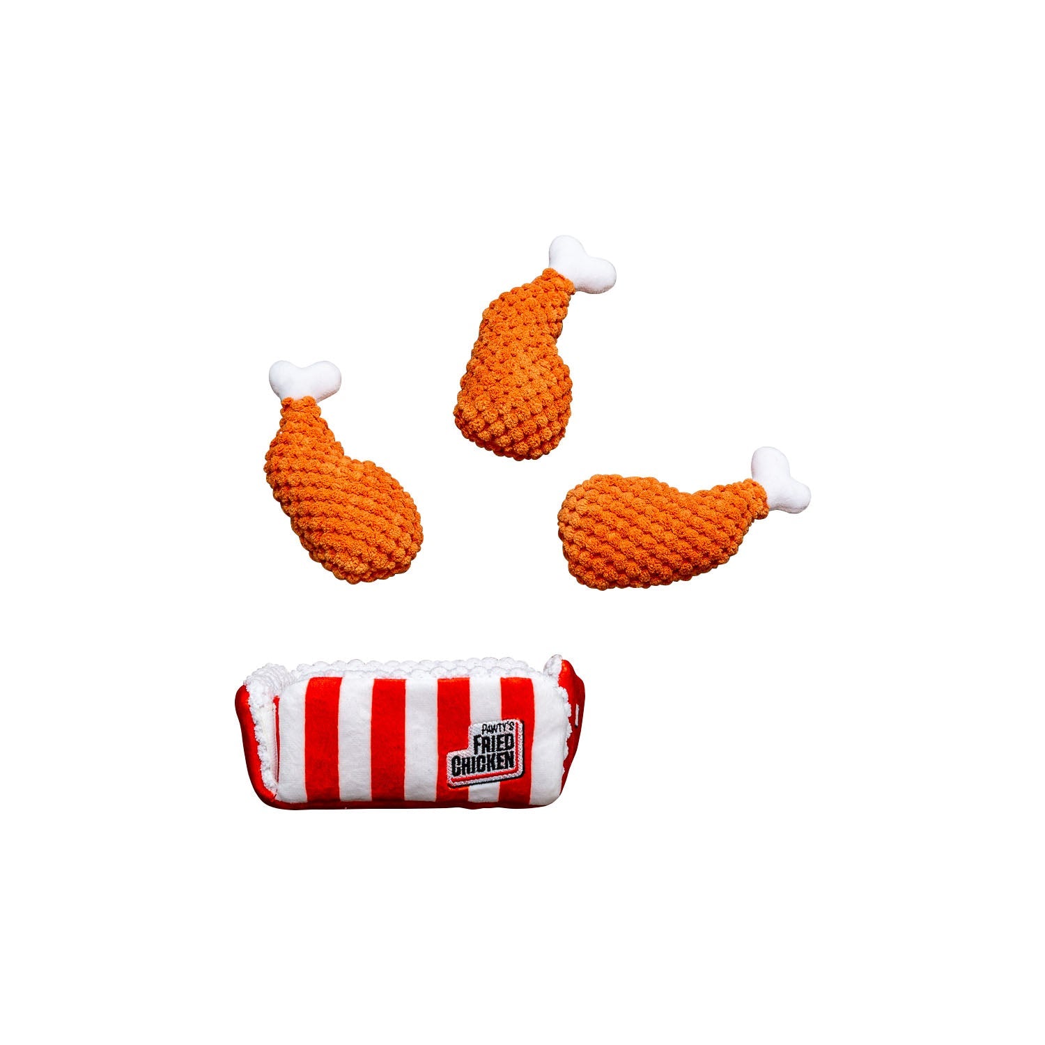 Pawty Fried Chicken Interactive Snuffle Dog Toy