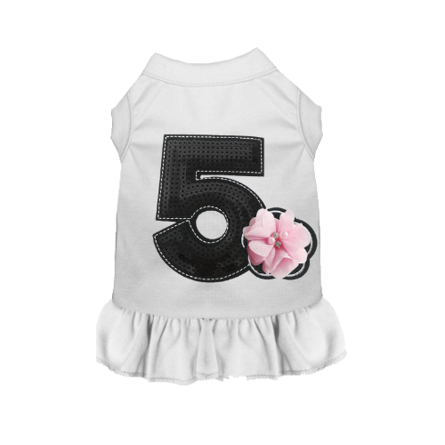 Chiffon No. 5 Flower Dog Dress