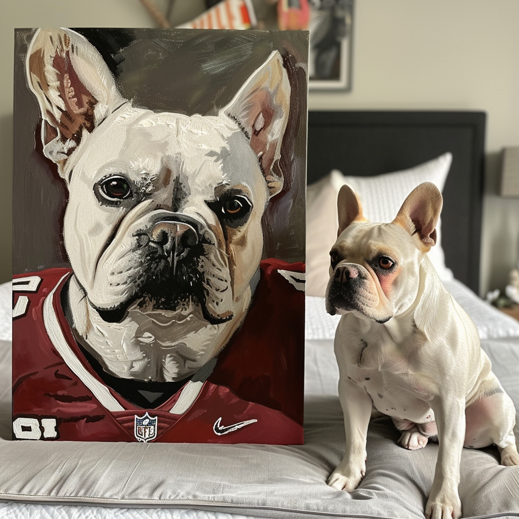 Rugby Player Pet Texture Portrait