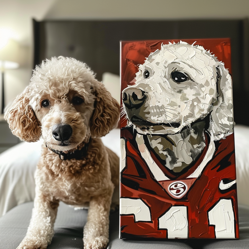 Rugby Player Pet Texture Portrait