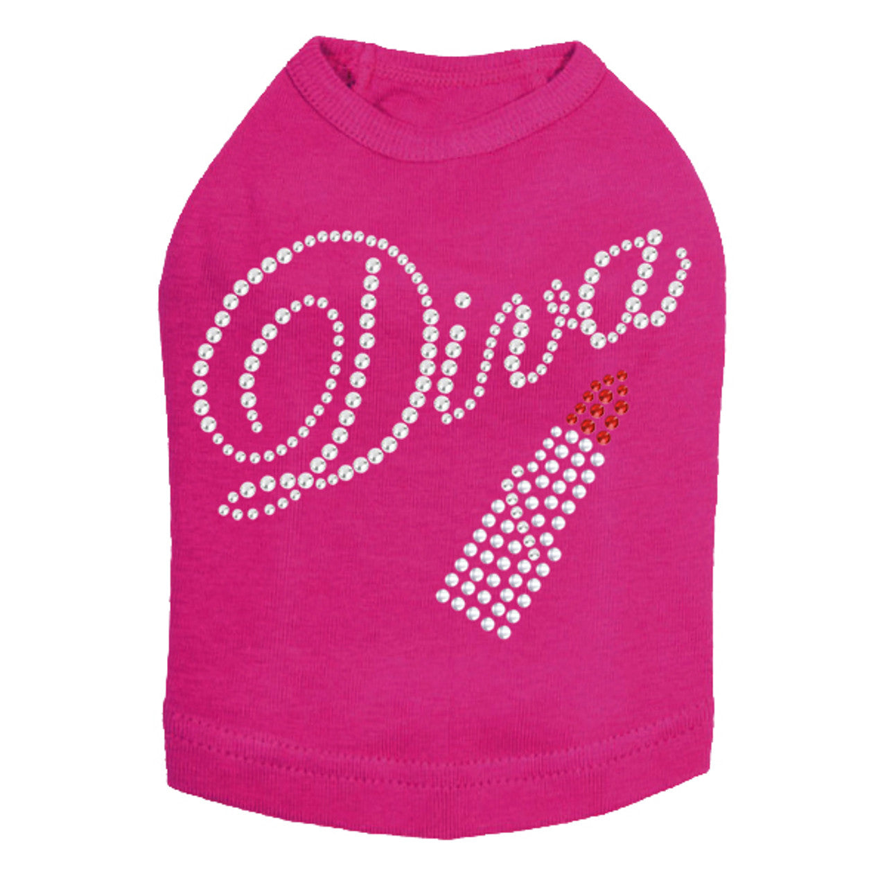 Diva with Red Lipstick - Dog Tank