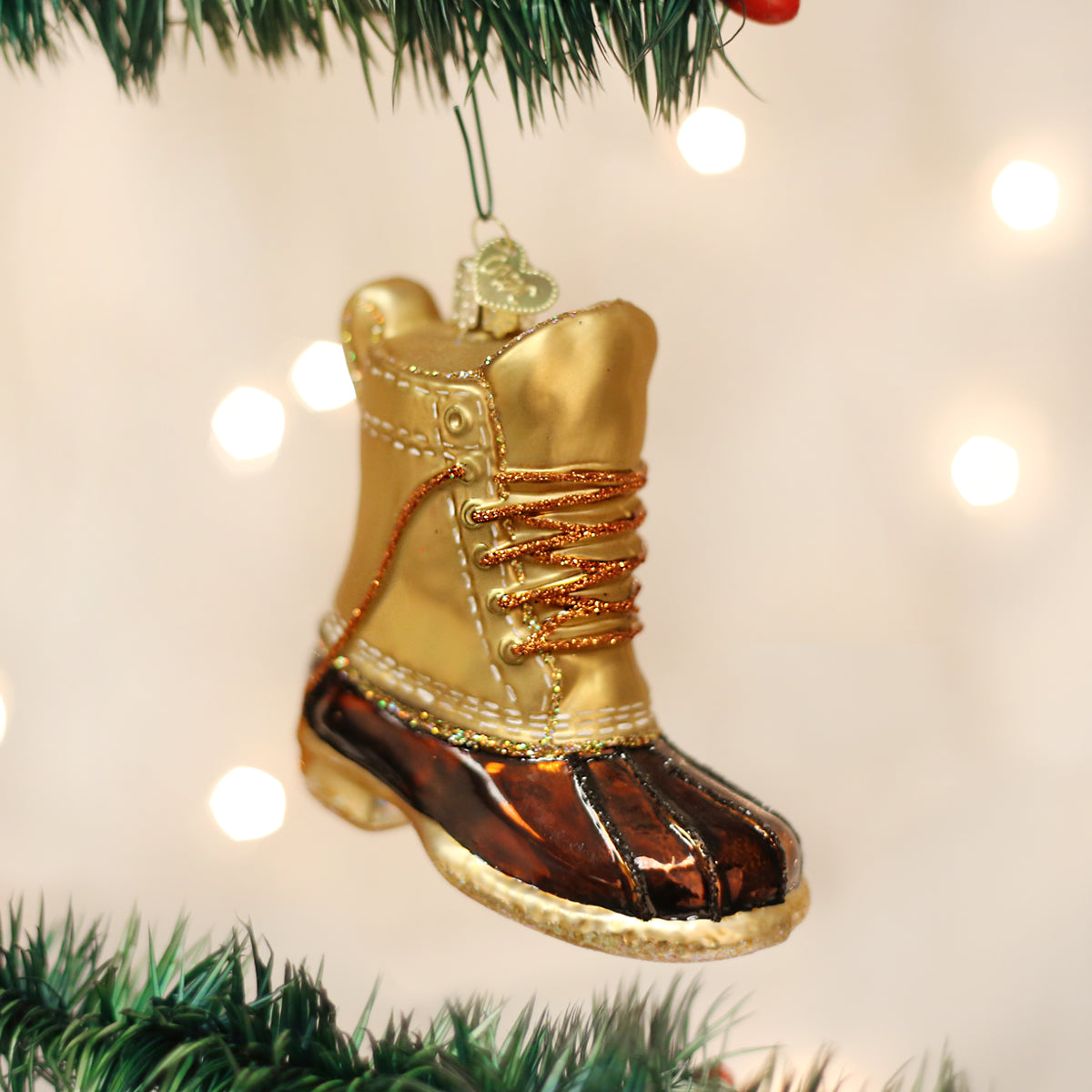 Old World Christmas: Field Boot Christmas Ornament