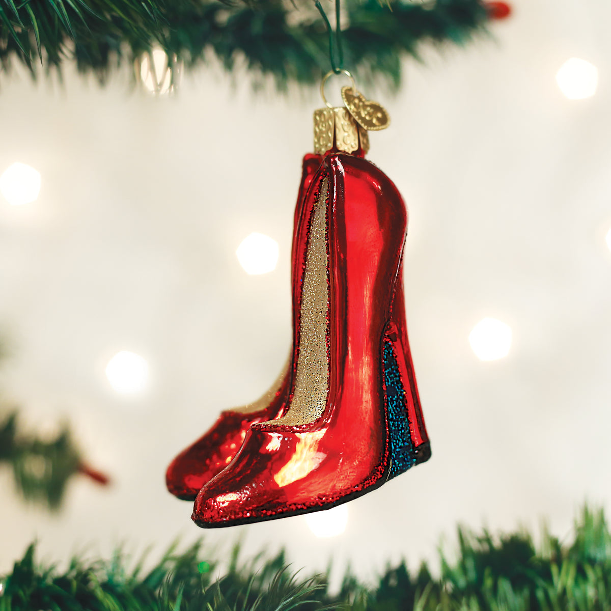 Old World Christmas: Glamour Heels Christmas Ornament
