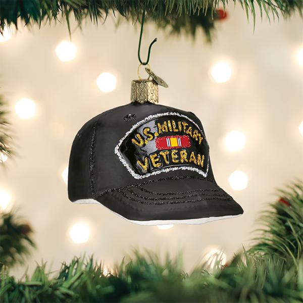 Veterans Cap Ornament