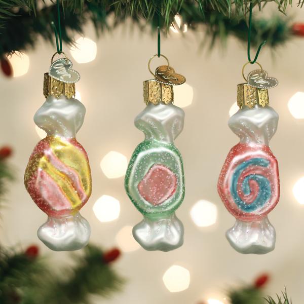 Old World Christmas: Salt Water Taffy Set (3pc) Christmas Ornament