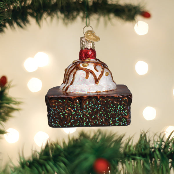 Old World Christmas: Brownie A La Mode Christmas Ornament