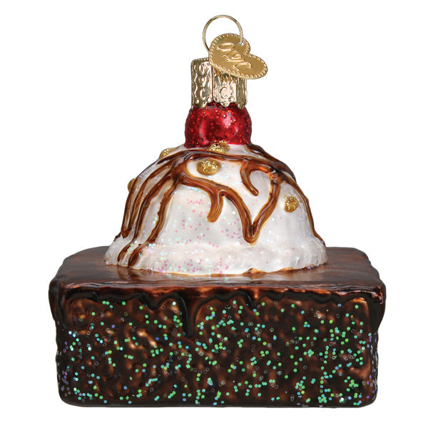 Old World Christmas: Brownie A La Mode Christmas Ornament